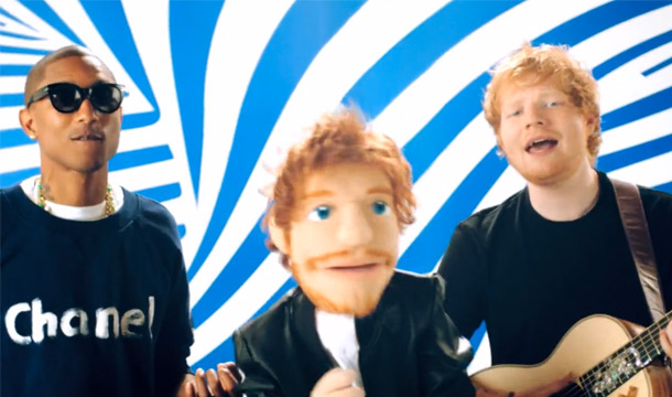 Кадры клипа Ed Sheeran  - Sing 
